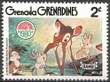Grenadines - 1980 - Walt Disney - 2 ¢ - Multicolor - Walt Disney, Bambi, Grenada - Scott 413 - Bambi - 0